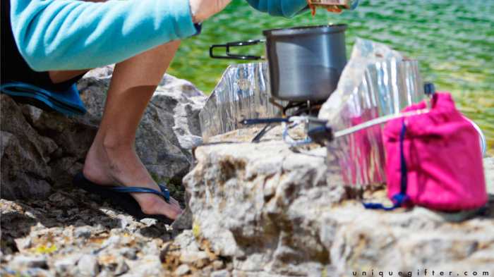 Campers hikers gadgets